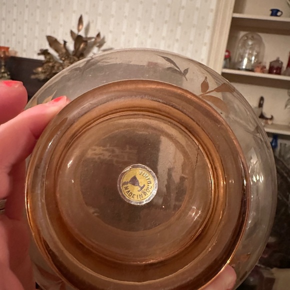 Other - Crystal Hand Painted Candy Bowl